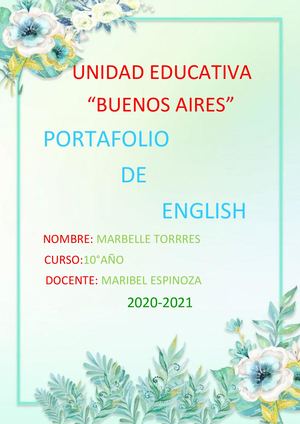 Portafolio Ingles