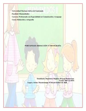 Portafolio Redacciòn Y Ortografìa