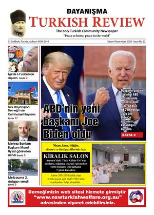 Dayanisma Gazetesi - Turkish Review - Kasim 2020 - Sayi 52