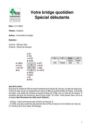 1. Solution Débutants 2 11 2020
