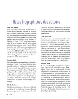 extrait - Coaching - biographie des auteurs