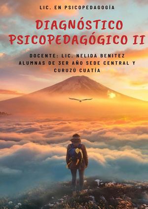 Diagnóstico Psicopedagógico Ii Trabajo Integrador Final
