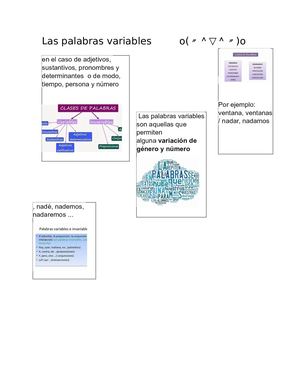 Las Palabras Variables