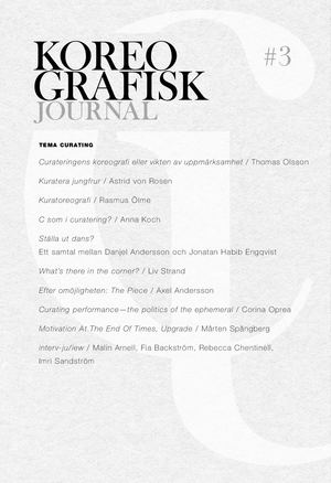 Koreografisk Journal 3