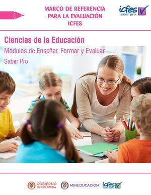 3 Marco De Referencia Ciencias De La Educacion Ensenar Formar Y Evaluar