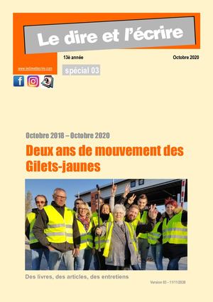 Octobre 2018 - Octobre 2019 : deux ans de mouvement des Gilets jaunes