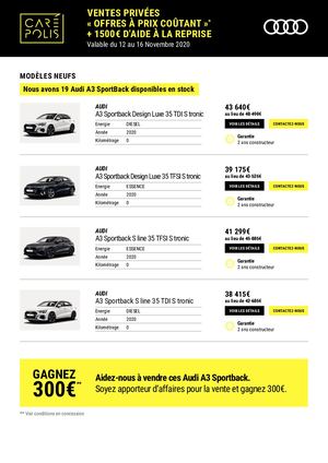 Catalogue 2 Audi Crazy November Carepolis Du 12 Au 16 Novembre