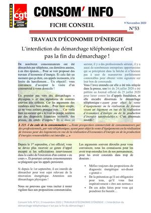 Consom'info N°53 Travaux D’économie D’énergie (1)