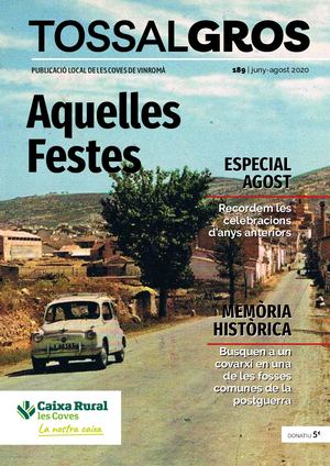 Tossal Gros nº 189, Juny-Juliol-Agost 2020