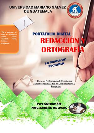 Portafolio Digital Redacción Y Ortografía