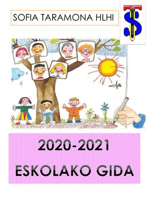 Eskolako Gida 2020 2021