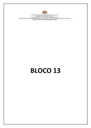 1ºs Anos Bloco 13 Ok