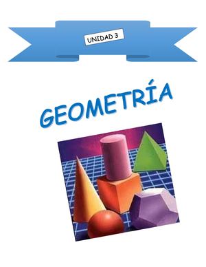 Unidad 3 Geometría
