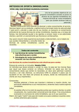 05 Técnicas De Venta Inmobiliaria