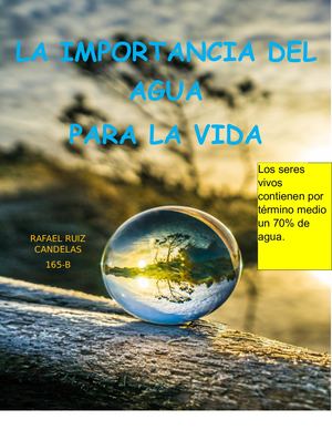 Importancia Del Agua Para La Vida