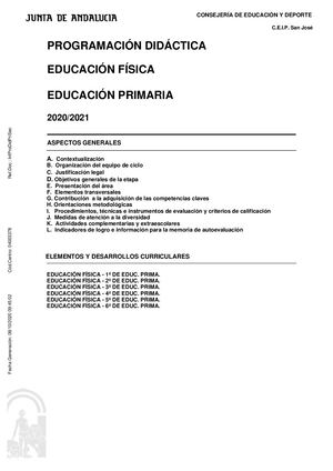 EDUCACIÓN FÍSICA