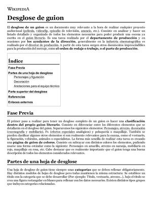 Desglose De Guion - Wikipedia, La Enciclopedia Libre