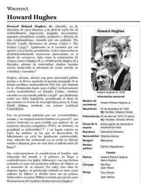 Howard Hughes - Wikipedia, La Enciclopedia Libre
