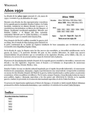 Años 1950 - Wikipedia, La Enciclopedia Libre