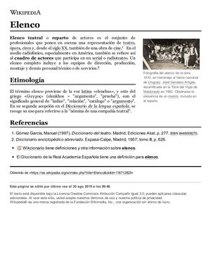 Elenco - Wikipedia, La Enciclopedia Libre