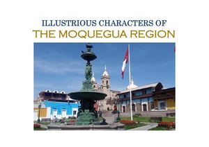 Personajes Ilustres De Moquegua