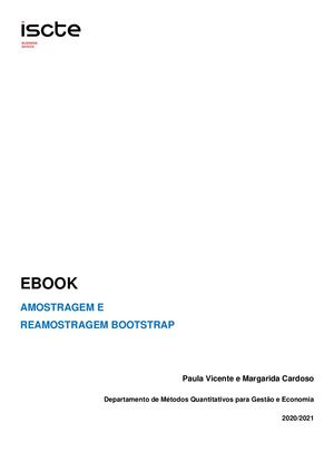Ebook Amostragem e Reamostragem Bootstrap com IBM SPSS