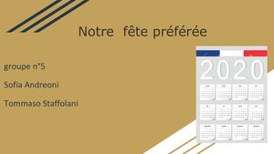 Notre Calendrier Des Fetes