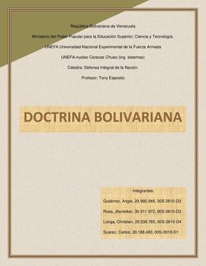 Doctrina Bolivariana