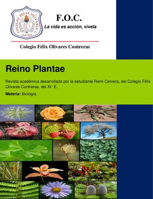 Revista de Biología, por Remi Cervera, XI E