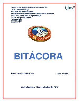 Bitácora