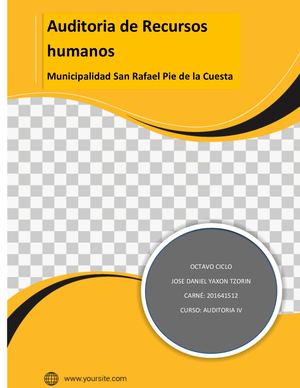 01auditoria Municipalidad San Rafael Pie De La Cuesta[1] Jose Daniel Yaxon Tzorin