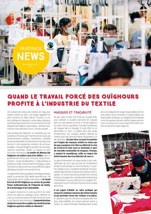 FAIRTRADE NEWS Novembre 2020 N°67