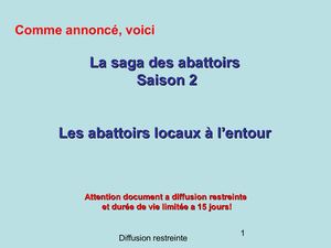 saga des abattoirs saison 2