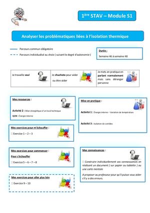 Document Analyser Les Problématiques Liées à L’isolation Thermique(1)