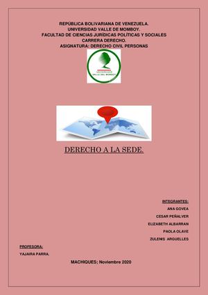 Revista Judicial Derecho A La Sede