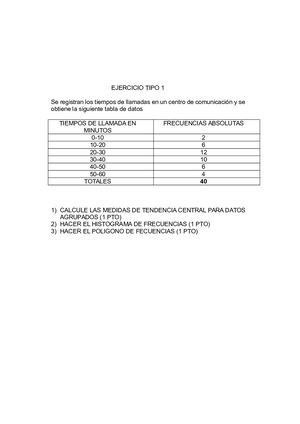 Evaluacion Bajo Un Ejemplo Tipo