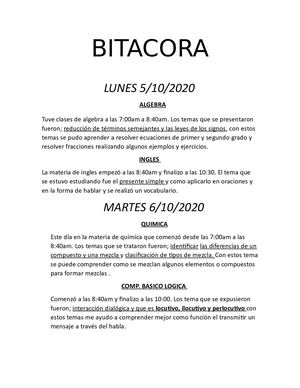 Bitacora