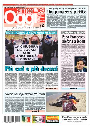 America Oggi 13 Novembre 2020