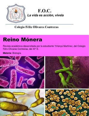 Revista de Biología, Yirlanys Martinez XI° E.