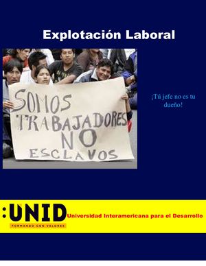 EXPLOTACIÓN LABORAL EN MÉXICO