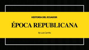 Epoca Republicana -  Luis Carrillo