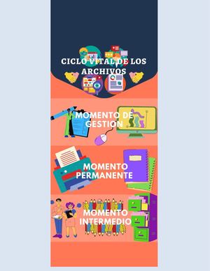 Cartilla Ciclo Vital De Los Archivos