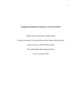 Los Paradigmas Mundiales De La Educación