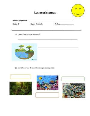 Ficha de trabajo-Ecosistemas