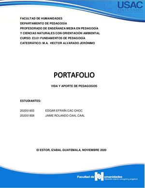 Vida Y Aportes De Pedagogos