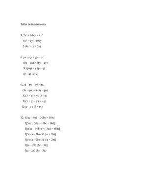 Taller Fundamentos Matematicas 03