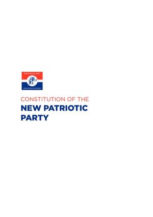 Npp Constitution - 2017