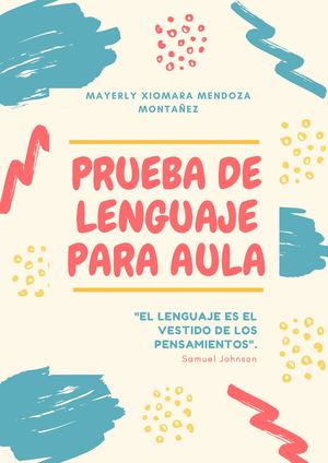 Prueba De Lenguaje Para Aula
