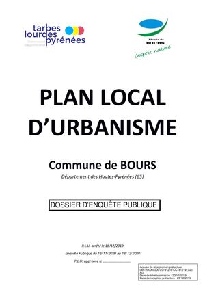 Projet de PLU Bours (1ère Partie de 0 à 3)