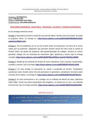 Informática Tercer Año Sexta Entrega